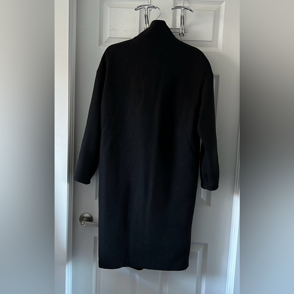 Zara long black coat (knee length) - Picture 3 of 5